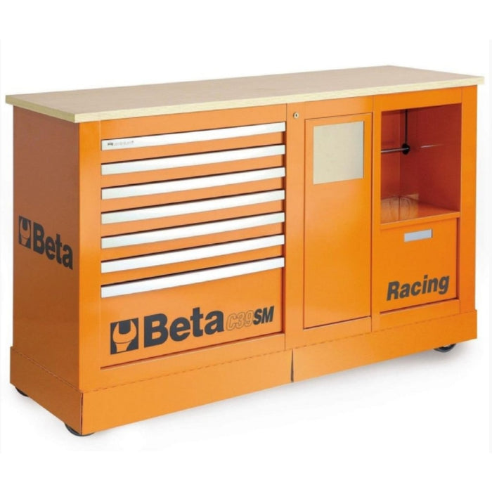 Beta Tools || Beta Tools Special Racing Mobile Roller Cabinet C39SM Orange