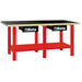 Beta Tools || Beta Tools Workbench With Wood Top C56W Red