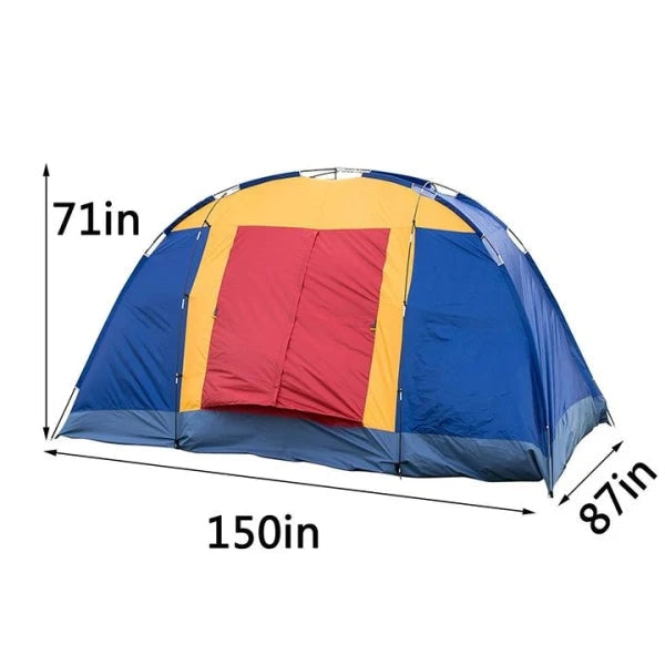 Boson || Bosonshop Outdoor 8 Person Camping Tent Easy Set Up Party Large Tent For Traveling Hiking With Portable Bag Blue D0102Hp0Bea