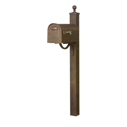 Special Lite Products || Classic Curbside Mailbox and Springfield Direct Burial Mailbox Post Smooth