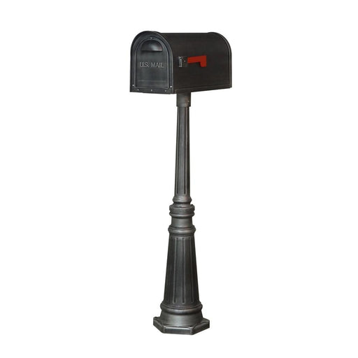Special Lite Products || Classic Curbside Mailbox and Tacoma Surface Mount Mailbox Post with Base