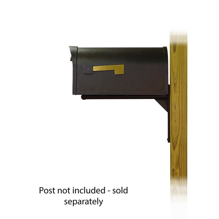 Special Lite Products || Classic Curbside Mailbox with Ashley front single mailbox mounting bracket