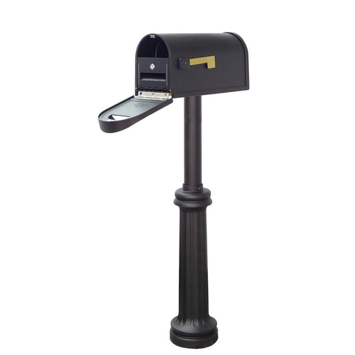 Special Lite Products || Classic Curbside Mailbox with Locking Insert and Bradford Mailbox Post