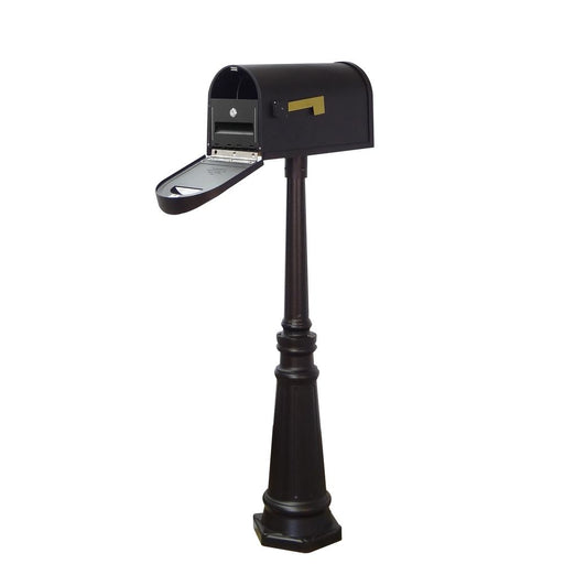 Special Lite Products || Classic Curbside Mailbox with Locking Insert and Tacoma Mailbox Post with Direct Burial Kit