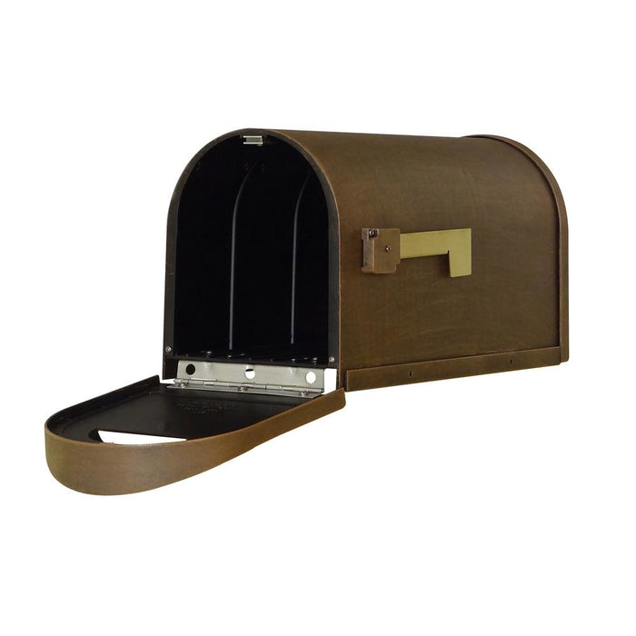Special Lite Products || Classic Curbside Mailbox with Monogram Mailbox Post