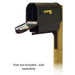 Special Lite Products || Classic Curbside Mailbox with Newspaper tube and Ashley front single mailbox mounting bracket