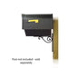 Special Lite Products || Classic Curbside Mailbox with Newspaper tube and Baldwin front single mailbox mounting bracket
