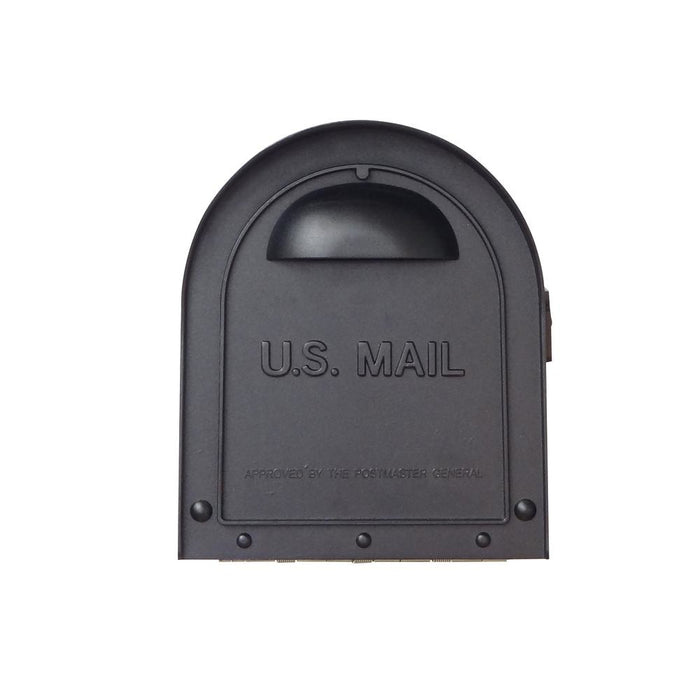 Special Lite Products || Classic Curbside Mailbox with Newspaper Tube and Fresno Mailbox Post