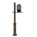 Special Lite Products || Classic Curbside Mailbox with Newspaper Tube and Fresno Mailbox Post