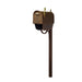 Special Lite Products || Classic Curbside Mailbox with Newspaper Tube and Richland Mailbox Post