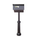 Special Lite Products || Classic Curbside Mailbox with Newspaper Tube and Richland Mailbox Post