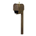 Special Lite Products || Classic Curbside Mailbox with Newspaper Tube and Wellington Mailbox Post, Copper