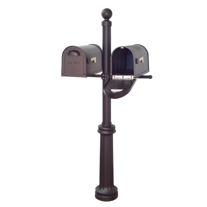 Special Lite Products || Classic Curbside Mailboxes and Fresno Double Mount Mailbox Post