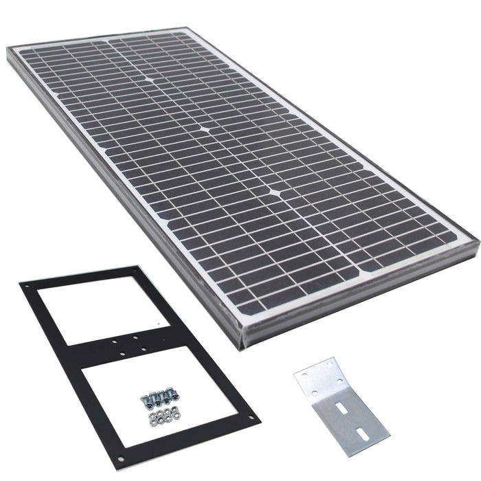 Aleko Products || Dual Swing Gate Operator - GG900U AC/DC - ETL Listed - Solar Kit 60W