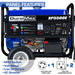 DuroMax || DuroMax 5500-Watt 7.5-Hp 36.6-Amp Portable Electric Start Gas Powered Generator XP5500E