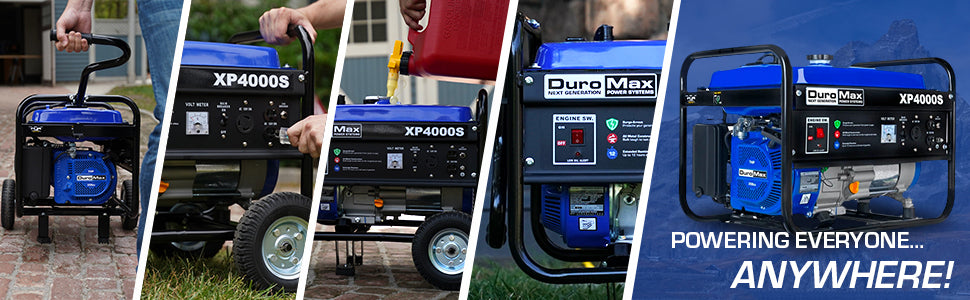 DuroMax || DuroMax 4000-Watt 7-Hp Air Cooled OHV Gas Engine Portable RV Generator XP4000S