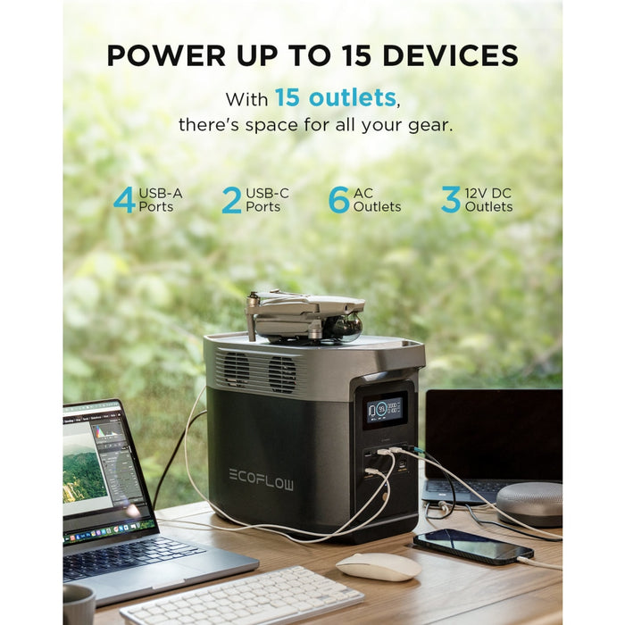 EcoFlow || EcoFlow DELTA 2 + DELTA 2 Smart Extra Battery
