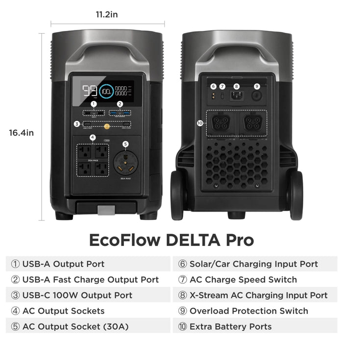 EcoFlow || EcoFlow DELTA Pro Portable Power Station