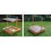 Exaco || Exaco MAXI Sandbox with Toy Storage Box/seat and adjustable roof/cover