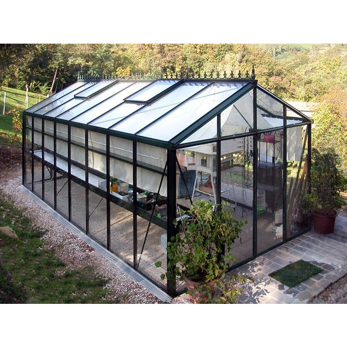 Exaco || Exaco Royal Victorian Greenhouse VI36 4mm tempered glass Black