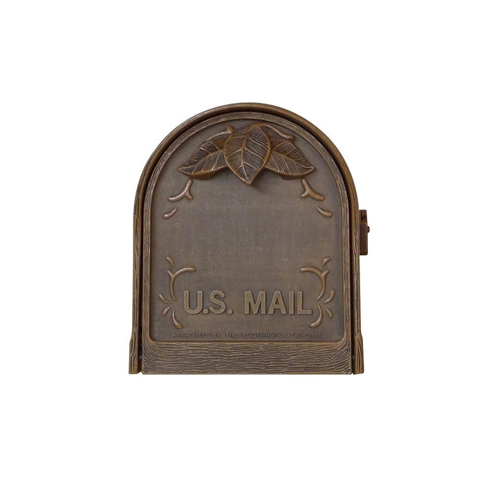 Special Lite Products || Floral Curbside Mailbox Bradford Direct Burial Top Mount Mailbox Post Decorative Aluminum