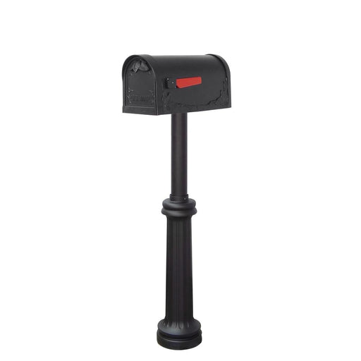 Special Lite Products || Floral Curbside Mailbox Bradford Direct Burial Top Mount Mailbox Post Decorative Aluminum