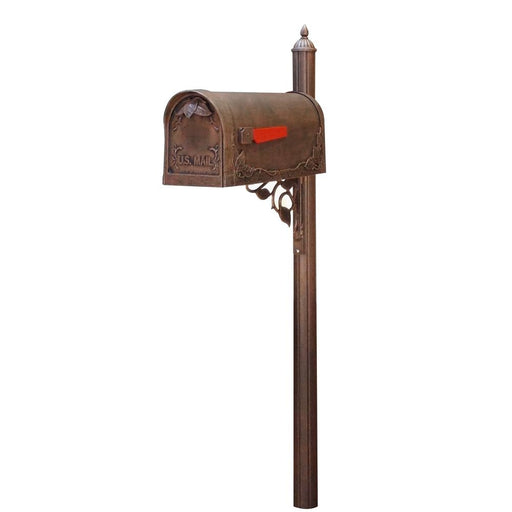 Special Lite Products || Floral Curbside Mailbox with Albion Mailbox Post