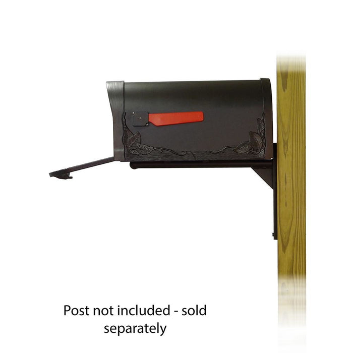 Special Lite Products || Floral Curbside Mailbox with Ashley front single mailbox mounting bracket