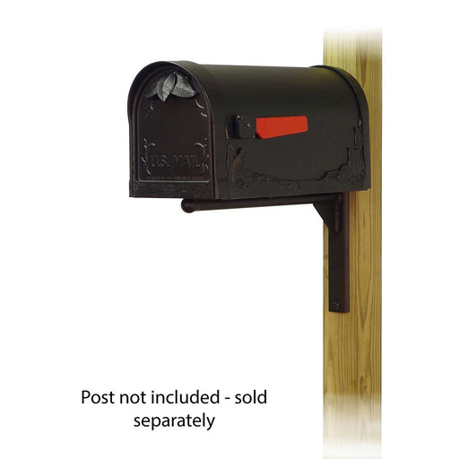 Special Lite Products || Floral Curbside Mailbox with Ashley front single mailbox mounting bracket