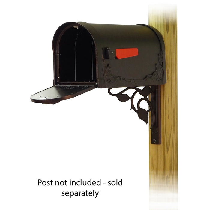 Special Lite Products || Floral Curbside Mailbox with Floral front single mailbox mounting bracket