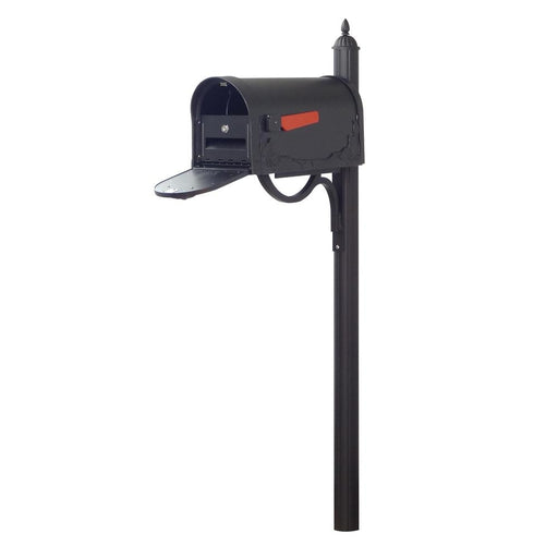 Special Lite Products || Floral Curbside Mailbox with Locking Insert and Richland Mailbox Post