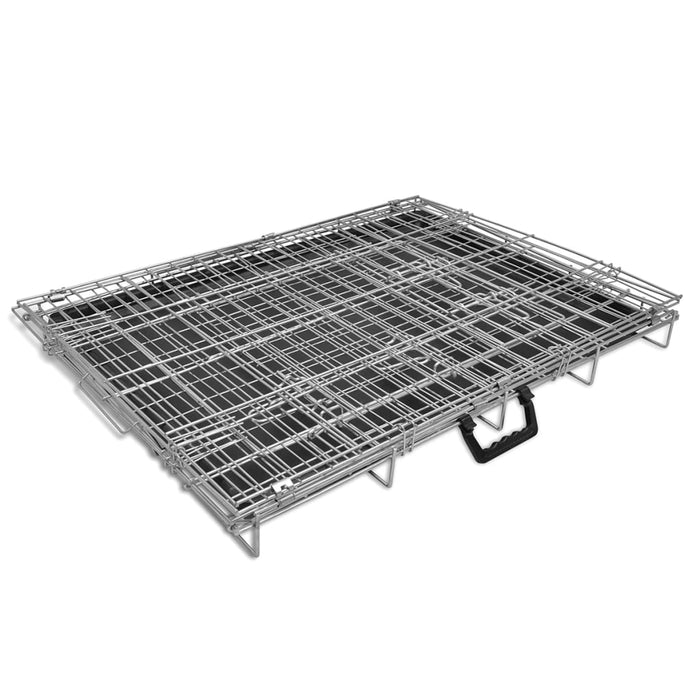 vidaXL || Foldable Metal Dog Bench L 170217