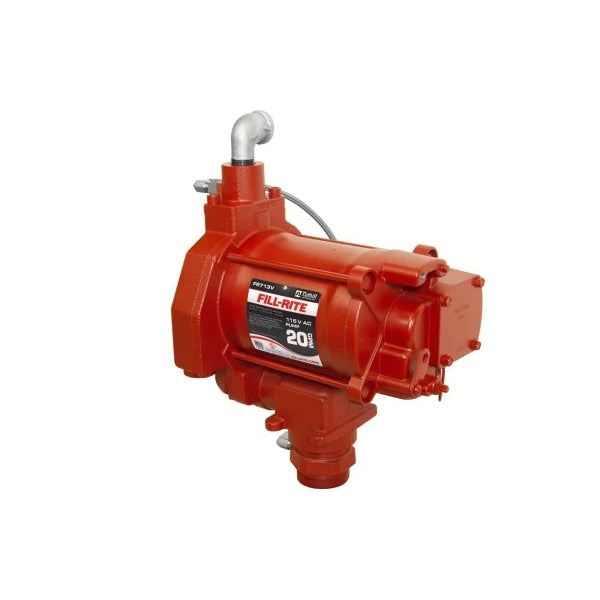 Fill-Rite || Fr1219H 12V 15 Gpm 57 Lpm Fuel Transfer Pump With Discharge Hose Manual Nozzle Suction Pipe Digital Meterred