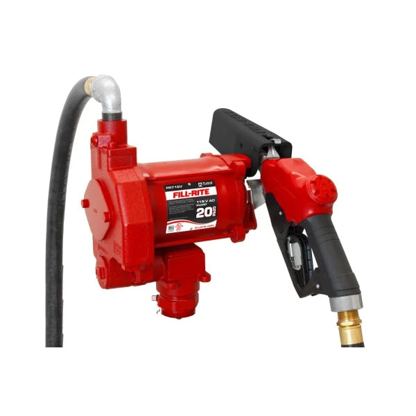 Fill-Rite || Fr711Va 115V 20Gpm Fuel Transfer Pump With Discharge Hose Auto Nozzle Mechanical Gallon Meter