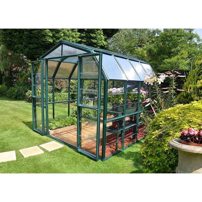 Rion || Grand Gardener 8' x 12' Greenhouse - Clear