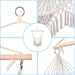 inQ Boutique || Hammock Chairscotton Rope Sling With Tassel Beige