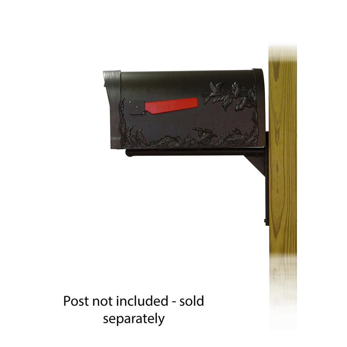 Special Lite Products || Hummingbird Curbside Mailbox with Ashley front single mailbox mounting bracket