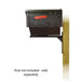Special Lite Products || Hummingbird Curbside Mailbox with Newspaper tube and Ashley front single mailbox mounting bracket