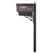 Special Lite Products || Hummingbird Curbside Mailbox with Newspaper Tube, Locking Insert and Albion Mailbox Post