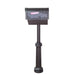 Special Lite Products || Hummingbird Curbside Mailbox with Newspaper Tube, Locking Insert and Bradford Mailbox Post