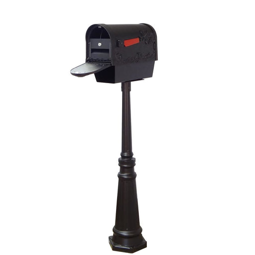 Special Lite Products || Hummingbird Curbside Mailbox with Newspaper Tube, Locking Insert and Tacoma Mailbox Post with Direct Burial Kit