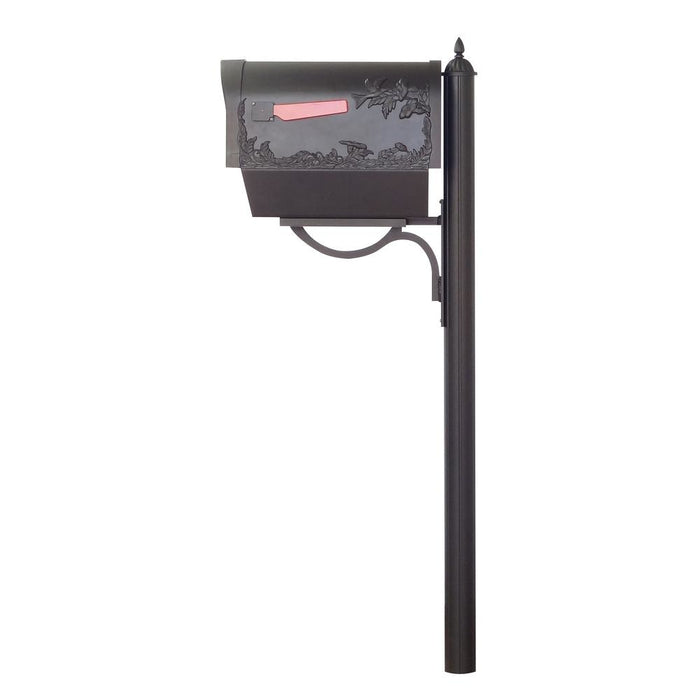 Special Lite Products || Hummingbird Curbside Mailbox with Paper Tube and Richland Mailbox Post