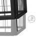 vidaXL || vidaXL 36-Panel Dog Playpen Black 19.7"x39.4" Powder-coated Steel