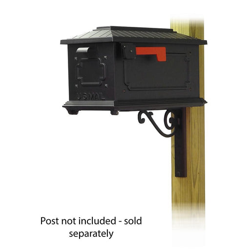 Special Lite Products || Kingston Curbside Mailbox with Baldwin front single mailbox mounting bracket