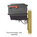Special Lite Products || Kingston Curbside Mailbox with Newspaper tube and Baldwin front single mailbox mounting bracket