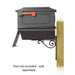 Special Lite Products || Kingston Curbside Mailbox with Newspaper tube and Baldwin front single mailbox mounting bracket