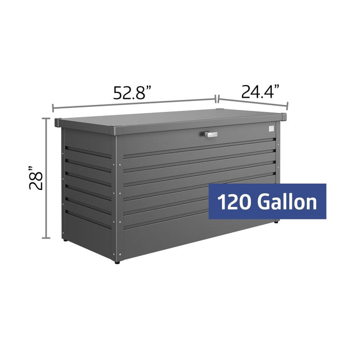 Biohort || Leisure Time 120 Gallon Deck Box -Dark Gray