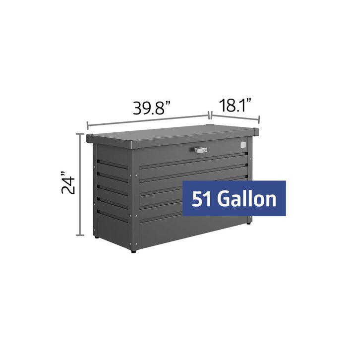 Biohort || Leisure Time 51 Gallon Deck Box - Dark Gray