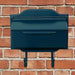 Special Lite Products || Mid Modern Asbury Horizontal Mailbox, Blue