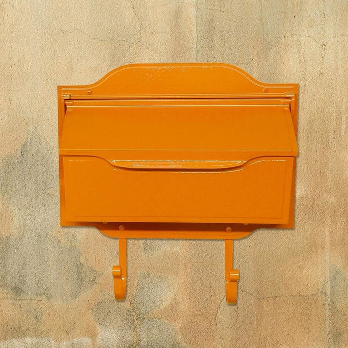 Special Lite Products || Mid Modern Asbury Horizontal Mailbox, Orange